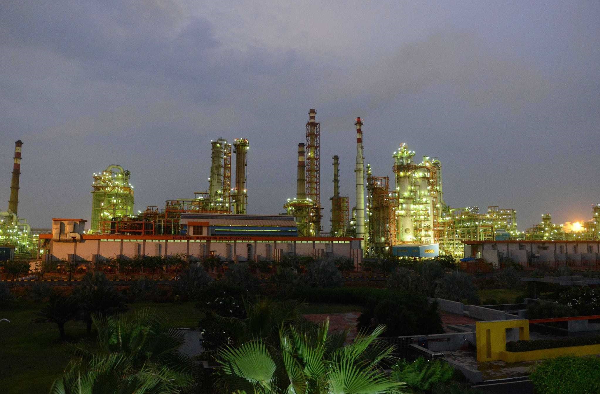 Indian Oil Refinery of Essar Oil at Vadinar village, near Jamnagar, some 380 km from Ahmedabad.