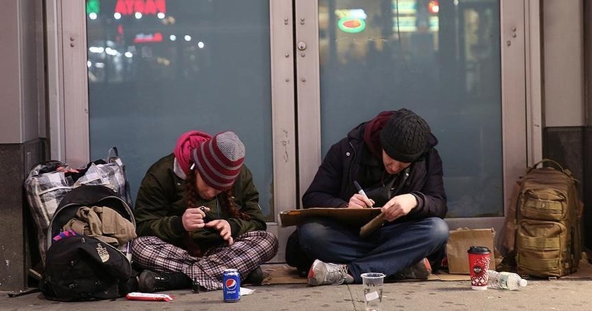 ABDde evsizlerin nüfusu Türkiyede 47 şehri geride bırakıyor