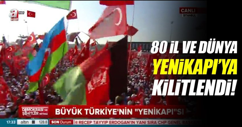 80 il Yenikapı'ya kitlendi
