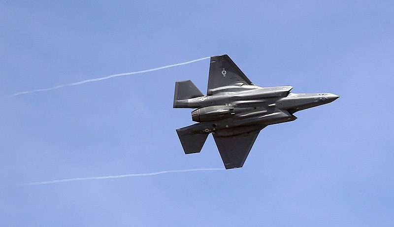 In this file photo an F-35 jet arrives at its new operational base at Hill Air Force Base, in northern Utah. 2015. (AP Photo)
