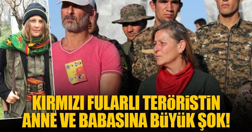 Kırmızı fularlı teröristin anne ve babası gözaltına alındı