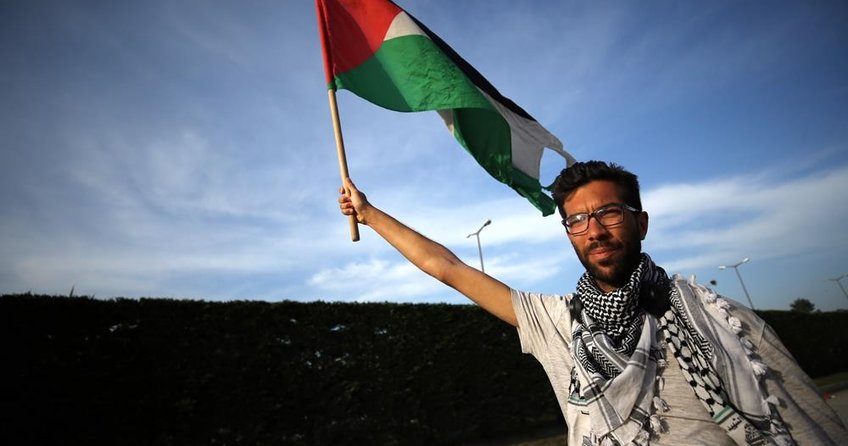 Filistinliler için 8 aydır yürüyor
