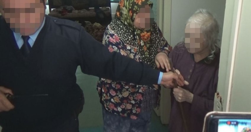 Yangın ihbarına giden polise oklavalı müdahale