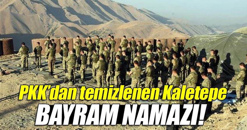 Kaletepe'de bayram namazı