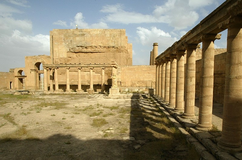 This file photo taken on April 21, 2003 shows the court of the royal palace in the ancient city of Hatra in the desert area in northwest Iraq between Mosul and Samarra (AFP Photo)