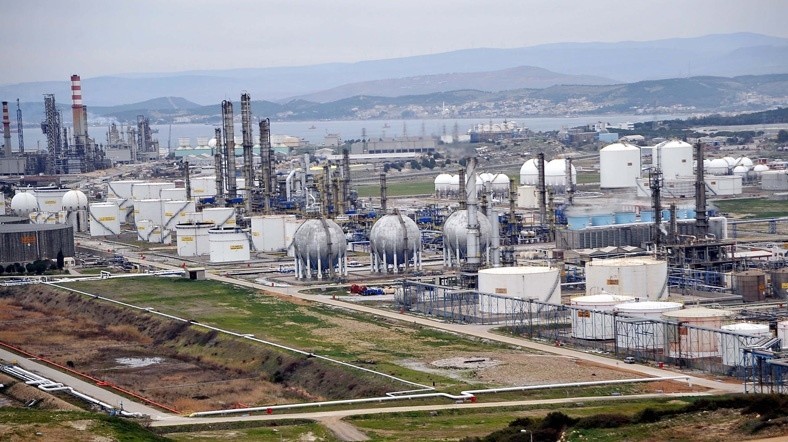 A photo of SOCAR Turkey Agean Refinery constructed by SOCAR Turkey on Petkim peninsula.