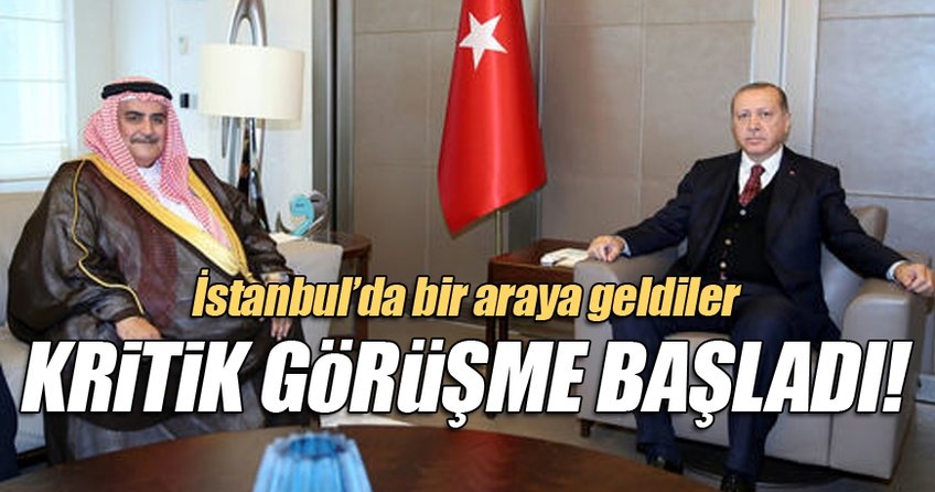 Cumhurbaşkanı Erdoğan'ın, Al Halife'yi kabulü başladı
