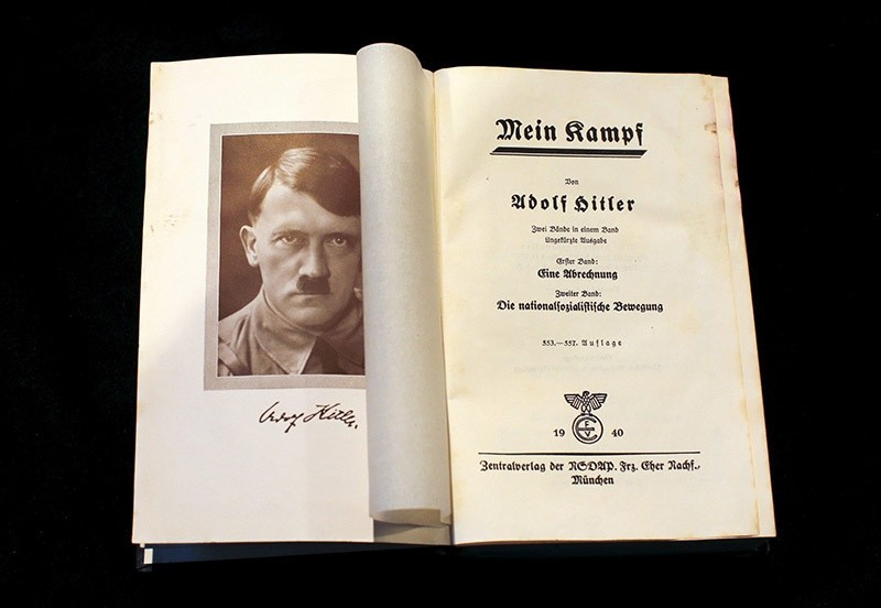 A copy of Adolf Hitler's book ,Mein Kampf, (My Struggle) from 1940 is pictured in Berlin, Germany on Dec. 16, 2015. (Reuters Photo)