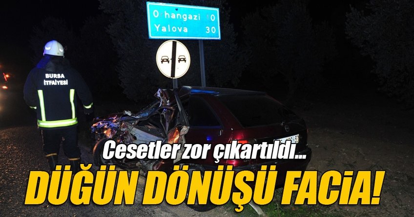 Alkollü sürücü düğün dönüşü faciaya yol açtı!