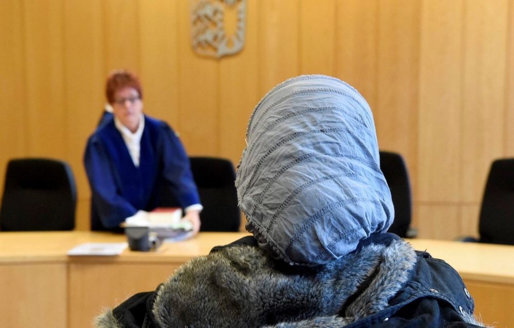 A Syrian refugee during an appeal hearing in a hearing room at the Higher Administrative Court (OVG) in Schleswig, Germany, Nov. 23.