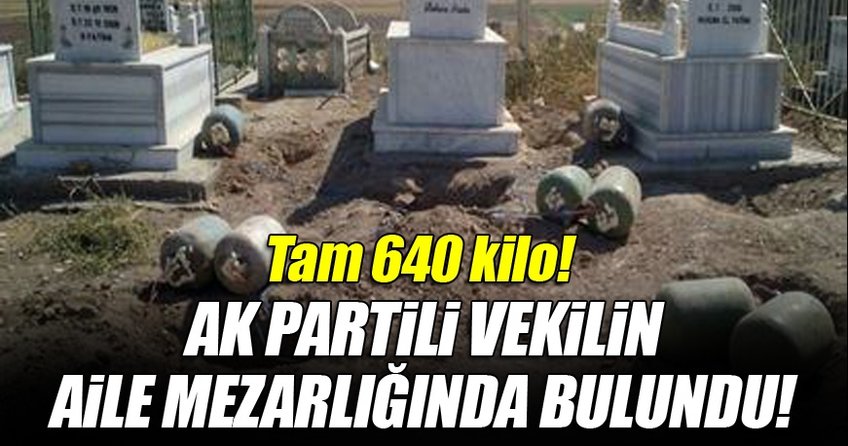 Eker'in aile mezarlığında 640 kilo bomba bulundu