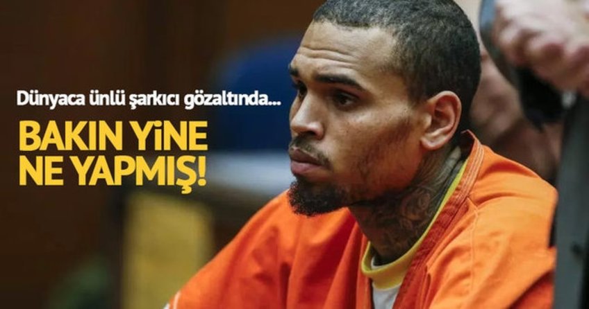 Amerikalı şarkıcı Chris Brown gözaltında