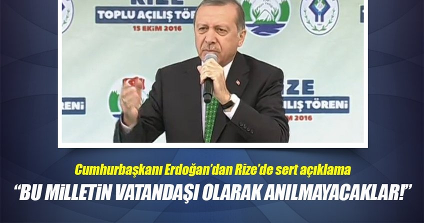 Erdoğan, firar eden FETÖ'cülere seslendi