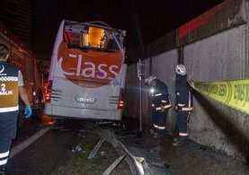 İstanbul Otogarı girişinde kaza: 1 ölü, 2 yaralı
