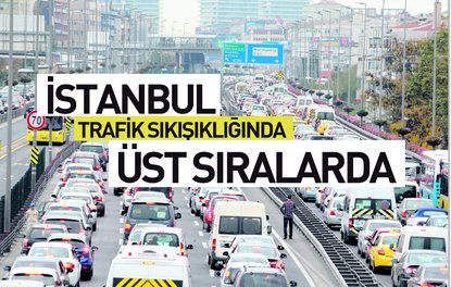 İstanbul trafik sıkışıklığında üst sıralarda