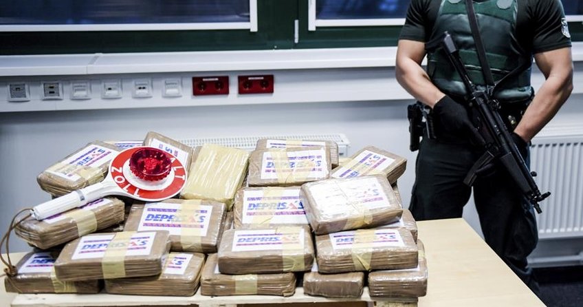 Alman gümrüklerinde 2017’de 7 ton kokain ele geçirildi