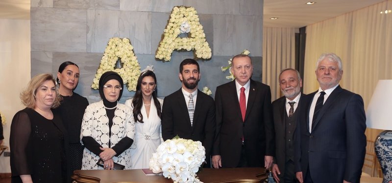 Image result for arda turan ties the knot