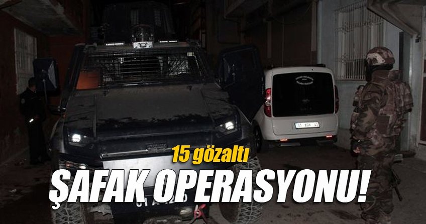 Adana'da terör örgütü PKK'ya operasyon