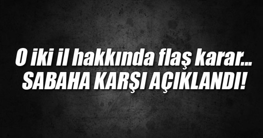 Hakkari ve Şırnak il olarak kalıyor