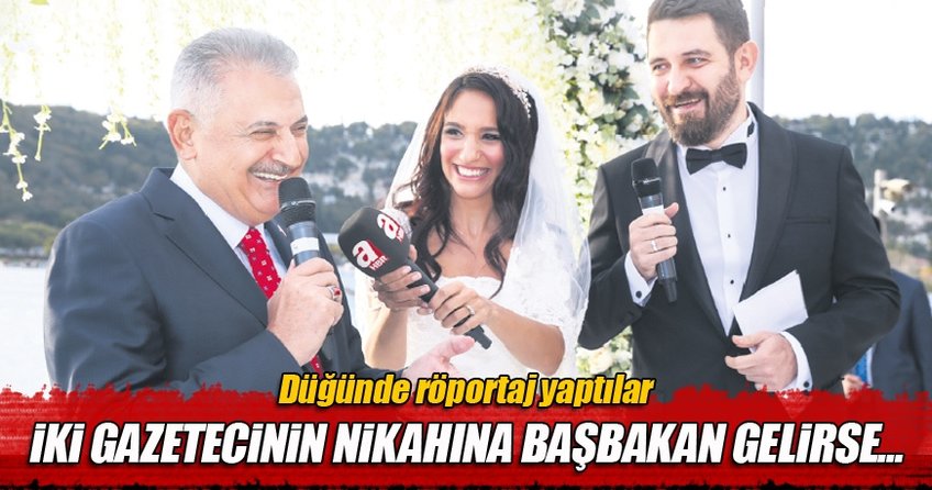 İki gazetecinin nikahına Başbakan gelirse...