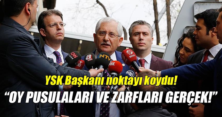 YSK Başkanı Sadi Güven'den flaş açıklama