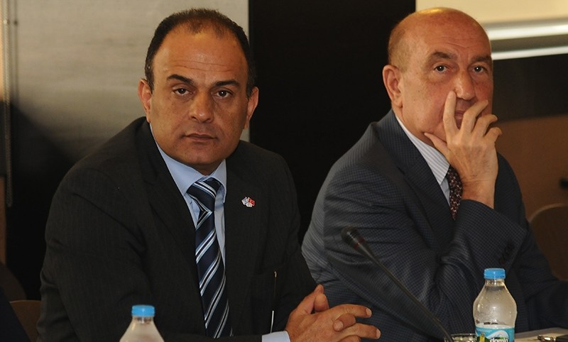 In this file photo from June 26, 2016, Consul General Shai Cohen (Left) attends a meeting at a university in Istanbul (AA Photo)