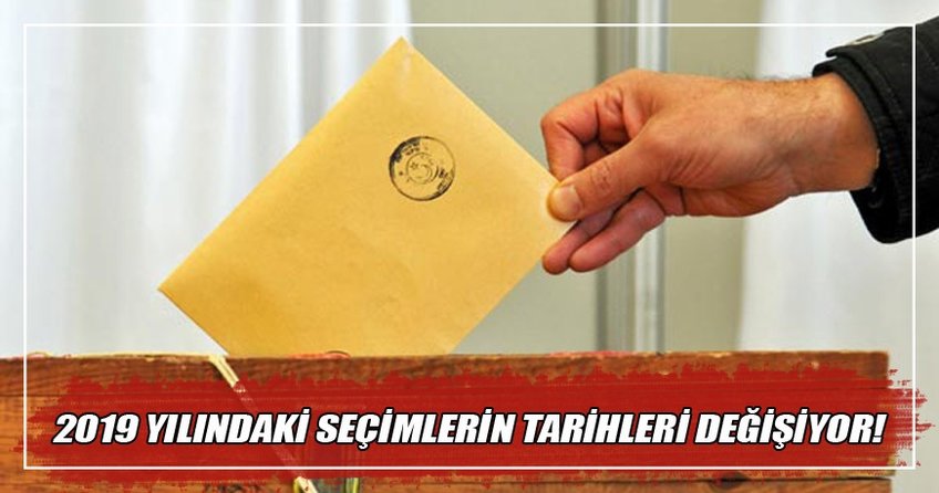 2019'daki seçimler ay farkıyla yıllara yayılacak!
