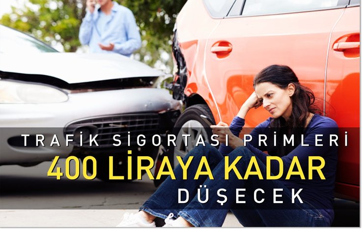 TRAFİK SİGORTASI PRİMLERİ 400 LİRAYA KADAR DÜŞECEK