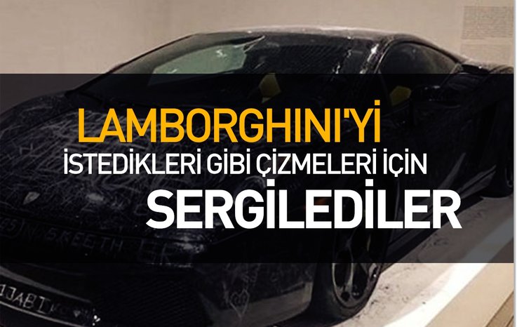 BİR LAMBORGHİNİ’YE BU YAPILIR MI?