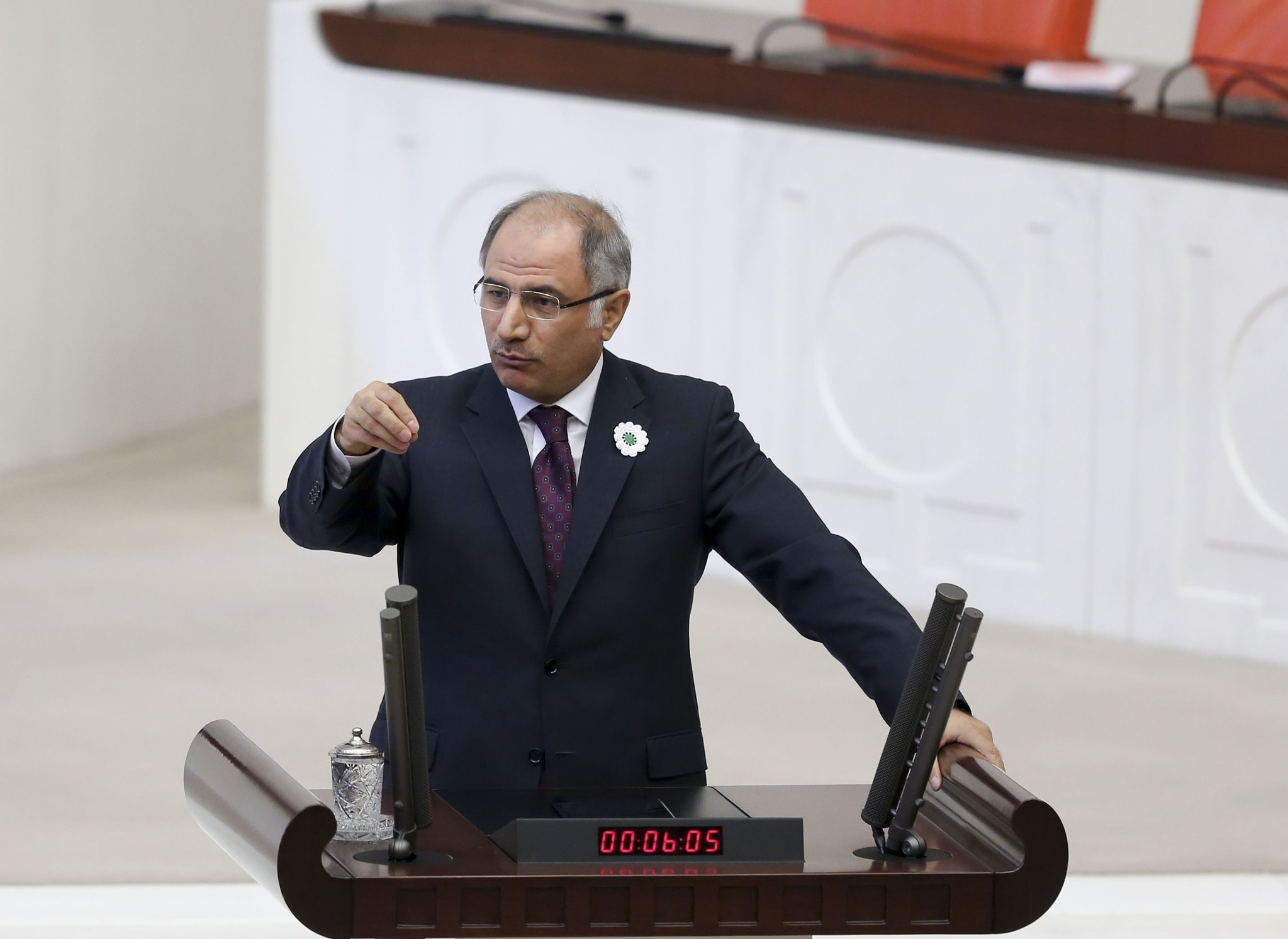 Interior Minister Efkan Ala delivering a speech in the TGNA in Ankara on July 12, 2016. (AA Photo)