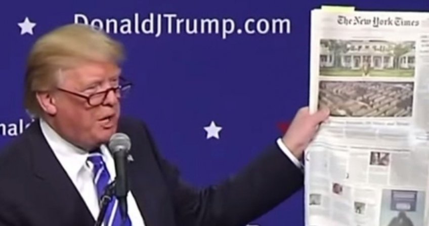 Trump'tan New York Times özür diledi