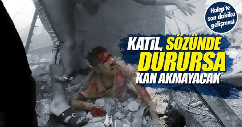 Halep'ten son dakika: Bayram boyunca ateşkes