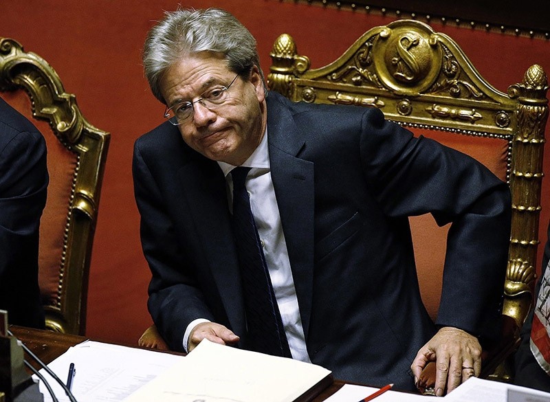 Italian Prime Minister Paolo Gentiloni during the vote of confidence on his government in Rome, Italy, 14 December 2016. (EPA Photo)