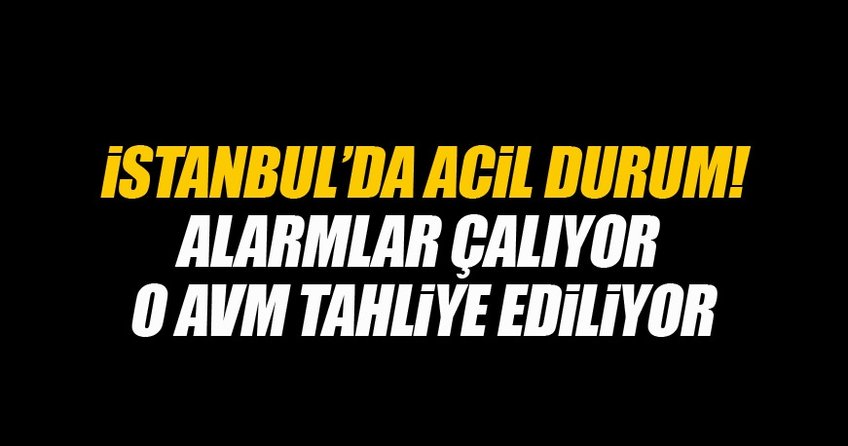 AVM'de yanlış alarm panik oluşturdu