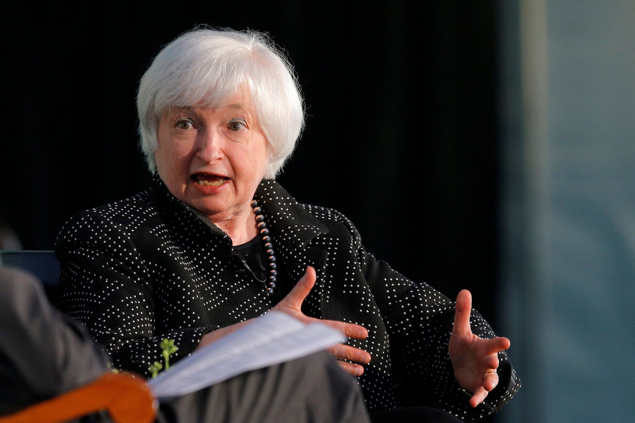 Federal Reserve Chair Janet Yellen speaks at the Radcliffe Institute for Advanced Studies at Harvard University in Cambridge, Massachusetts, U.S. May 27, 2016. (REUTERS Photo)