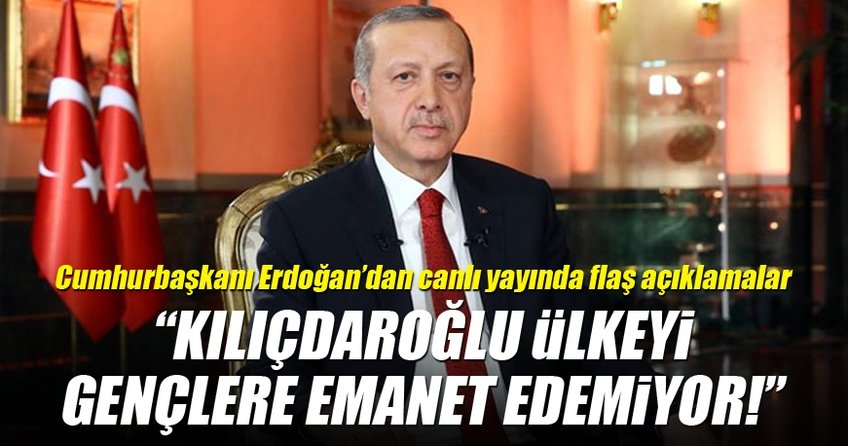 Cumhurbaşkanı Erdoğan'dan flaş açıklamalar!