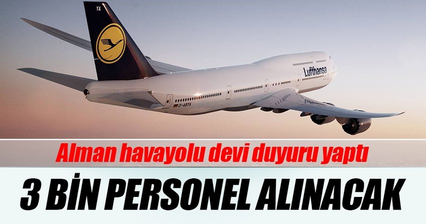 Lufthansa 3 bin personel alacak