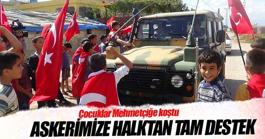 Sınırdaki askerimize halktan tam destek