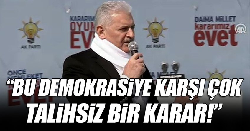 Başbakan Yıldırım Kırşehir'de konuşuyor