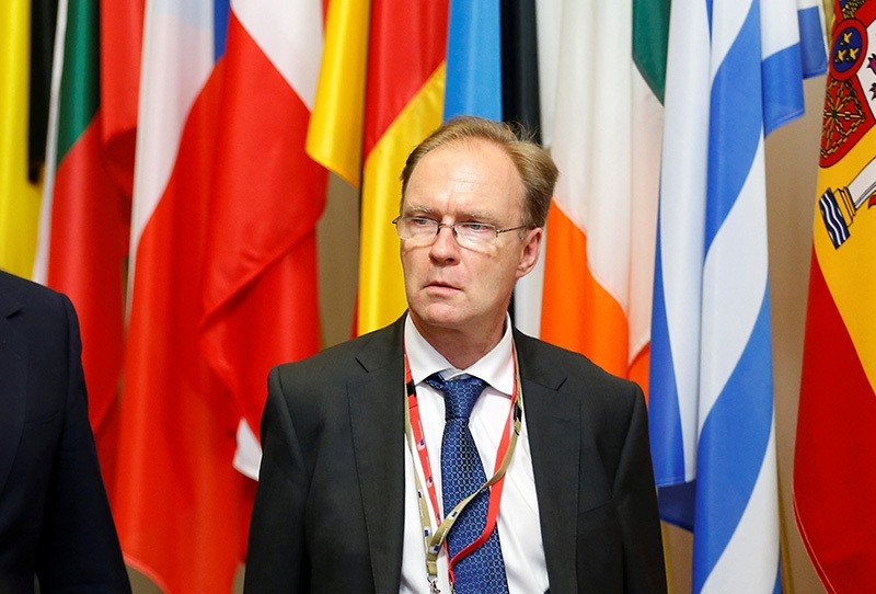 Britain's ambassador to the European Union Ivan Rogers is pictured leaving the EU Summit in Brussels, Belgium, June 28, 2016 (Reuters Photo)
