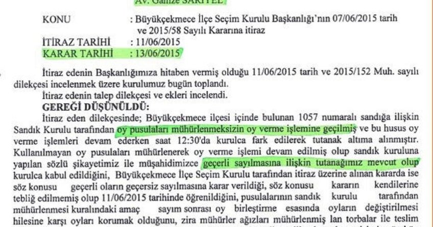 CHP ve HDP'nin mühürsüz oylar sayılsın başvurusu ortaya çıktı!