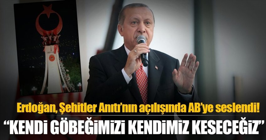 Cumhurbaşkanı Erdoğan Ankara’daki Şehitler Anıtı’nın açılışını yaptı