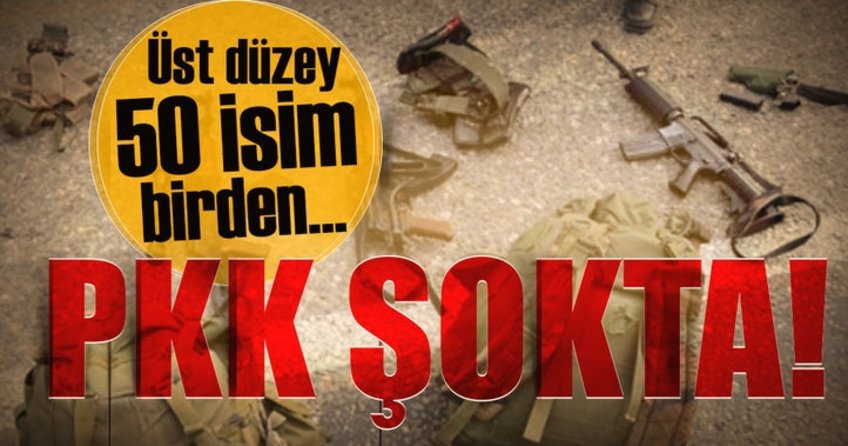 Terör örgütü PKK’da sözde 50 üst düzey sorumlu silah bıraktı