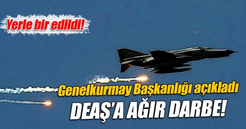 DEAŞ'e ağır darbe! Komuta binası imha edildi