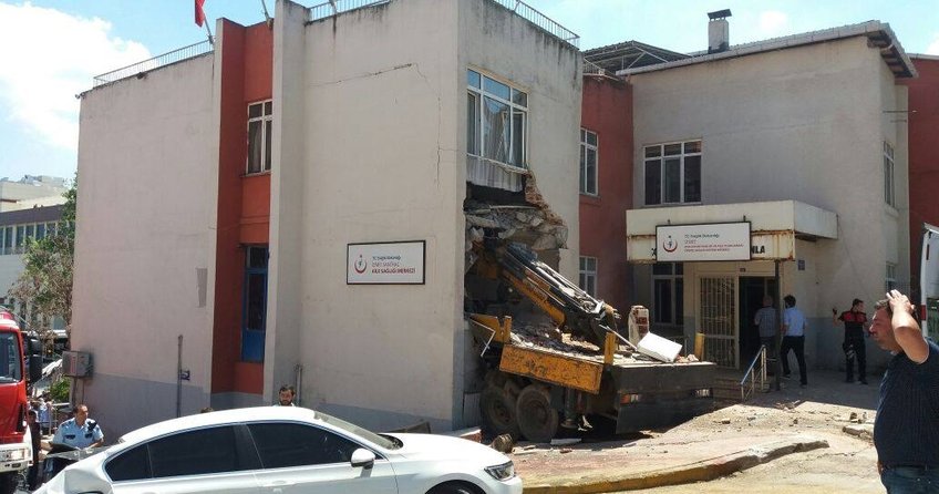 Vinç sağlık ocağına girdi