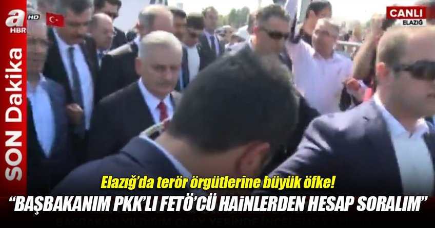 Başbakan Binali Yıldırım olay yerinde