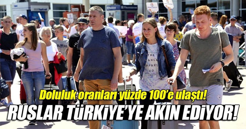 Rus charterların doluluk oranı yüzde 100'e ulaştı