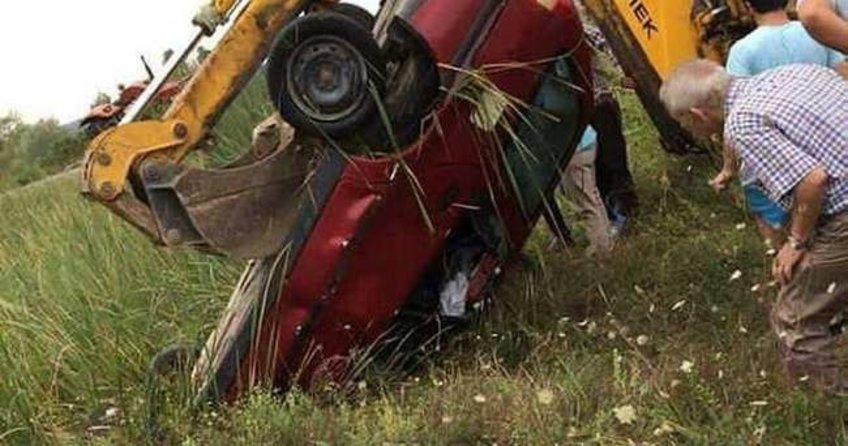 Otomobil şarampole devrildi: 7 yaralı