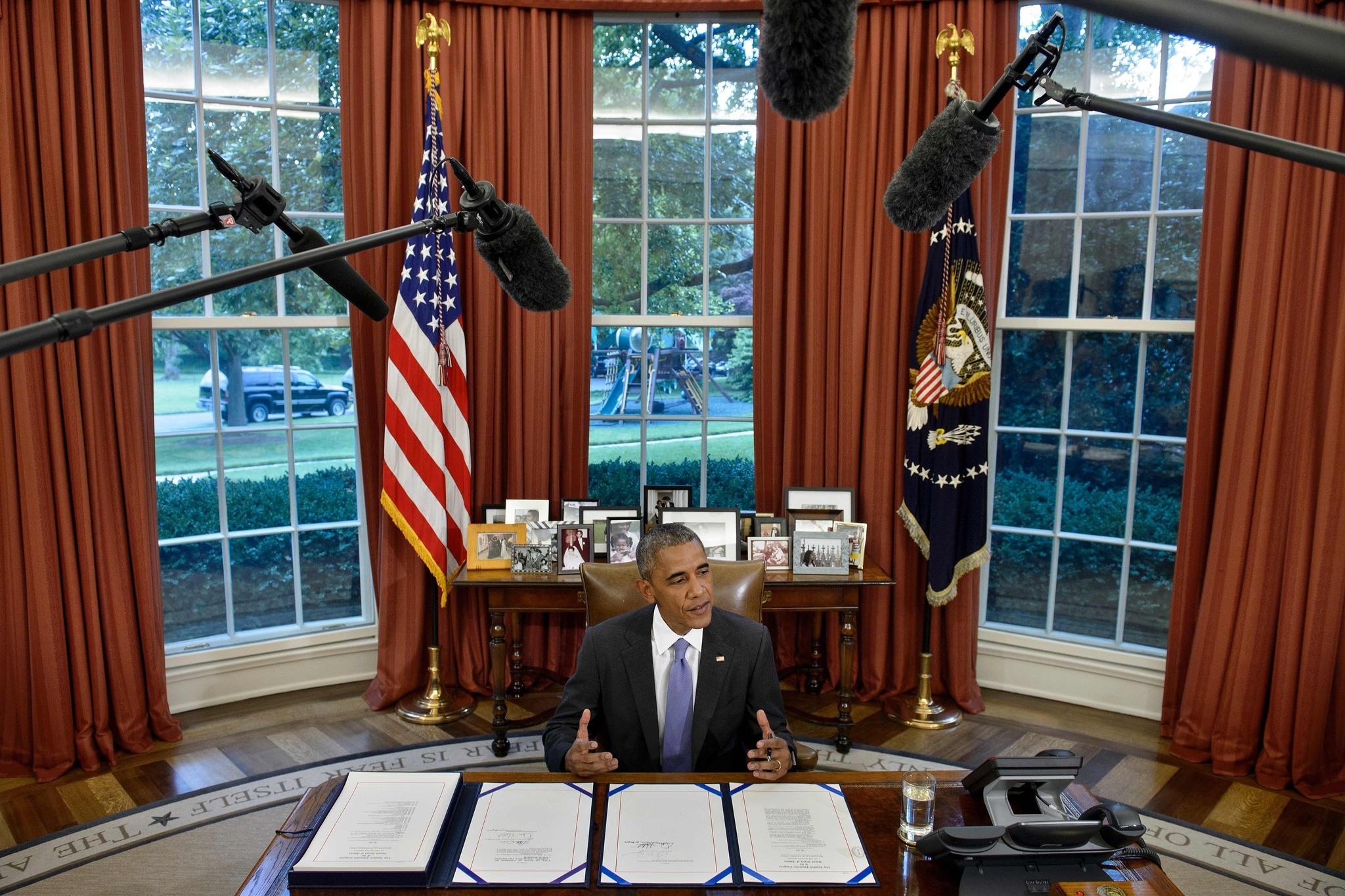 US President Barack Obama speaks before signing the Freedom of Information (FOIA) Improvement Act of 2016 and the Puerto Rico Oversight, Management, and Economic Stability Act. (AFP PHOTO)
