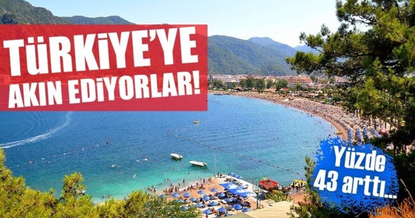 Turist sayısı haziranda yüzde 43 arttı